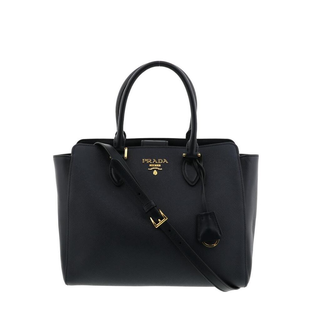 PRADA Saffiano Handbag Blue
